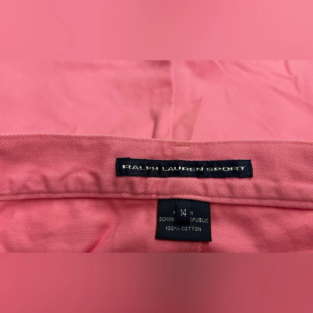 New Ralph Lauren Sport Pink Shorts size 14 100% Cotton Summer - Picture 4 of 16